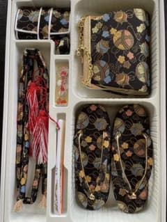 七五三 草履 バッグ 帯締め 扇子 小物セットのサムネイル