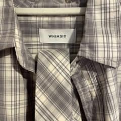 WHIMSIC グレー系チェック 長袖シャツのサムネイル