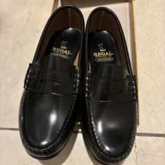【美品】REGAL ローファー 黒 22EEEのサムネイル