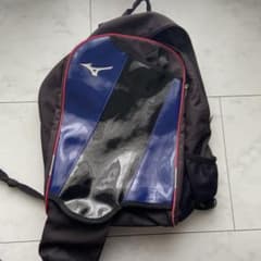 Mizuno 野球用バッグ ブルー　少年野球　リュックのサムネイル