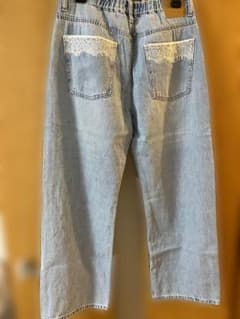 【L】田中里奈 mysa closet レースポケット デニムパンツのサムネイル