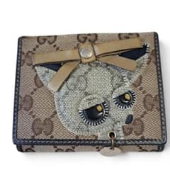 希少】GUCCI グッチ 折り財布 グッチョリ チワワ GG キャンバス - メルカリ