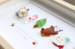 シーグラスアート 待ちどうしいクリスマスのサムネイル
