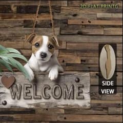 ジャックラッセルテリア welcome board 木製 犬 ジャックラッセルテリア お顔覗き ウェルカムボード 木製 25✕18