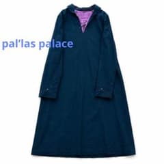 pal’las palace ステッチ刺繍 丸襟 インディゴワンピース pal'las palace ステッチ刺繍 丸襟 インディゴワンピース - メルカリ
