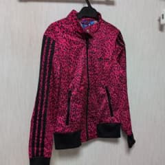 adidas レオパード柄 ジャージジャケット XS - メルカリ