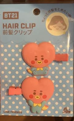 미개봉품 BT21 앞머리 클립 헤어 클립 BTS