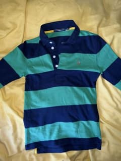 Ralph Lauren Sport 長袖ポロシャツ 青緑ストライプ - メルカリ