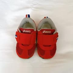 asics アシックス 14cm キッズスニーカー 赤 ベビーシューズのサムネイル