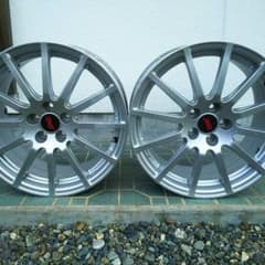 スバル STi 純正 17×7.5 JPCD100 +48 ハブ56シルバーのサムネイル