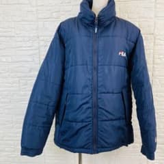 FILA フィラ 中綿ジャケット ネイビーのサムネイル