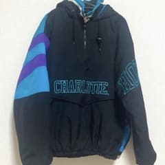 90s Starter NBA Charlotte Hornets ナイロンのサムネイル