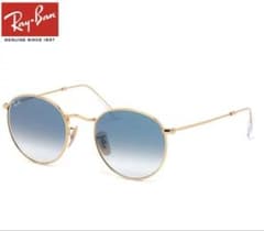 Ray-Ban レイバン　サングラス　ラウンドメタル　ブルー　美品のサムネイル