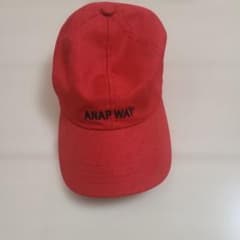 ANAP Way キャップ レッド ロゴ入りのサムネイル