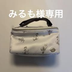 ジェラシーピケ　猫プリント 小型ポーチ