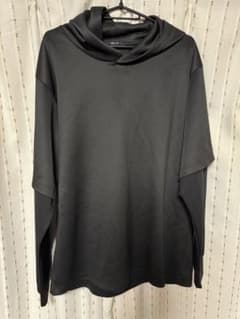 COMME CA ISM フーデッドカットソー ブラック Lのサムネイル