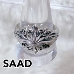 極美品 SAAD サード リング 太陽神アラベスク ステンレス #25 - メルカリ