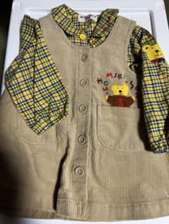 ミキハウス　ジャンスカ　チェックシャツありのサムネイル