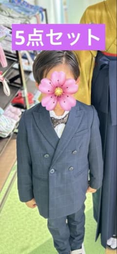 かえで様　ZARA チェック柄ダブルブレザー 5点セット size 116のサムネイル