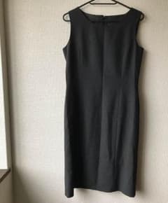 スーツ ワンピース  黒 グレーのサムネイル