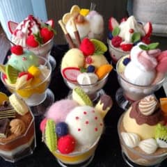 フェルトで作ったスイーツセットのサムネイル