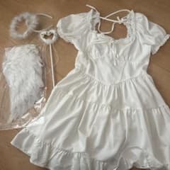 天使 コスプレ衣装セット ホワイトのサムネイル
