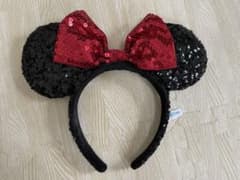 ディズニー　カチューシャ　ミニー　スパンコールのサムネイル