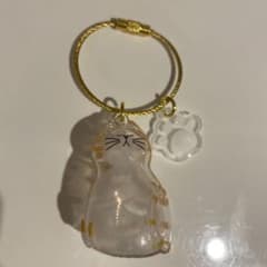 うちの子のけだまだま クリア　猫チャームのサムネイル