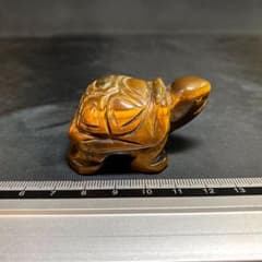 タイガーアイ 亀 彫刻品 虎目石のサムネイル