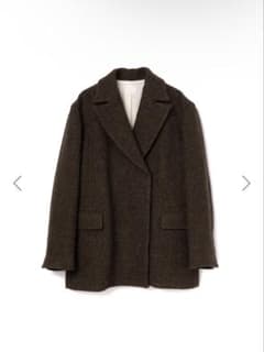 リエルリシェrielleriche Wool Jacket Coat:Brown - メルカリ