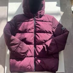 お値下げ★PETIT BATEAU ダウンコート 140cm ワインレッドのサムネイル