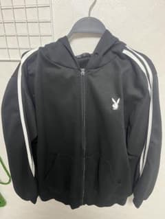 PLAYBOY ジップアップパーカー ブラックのサムネイル