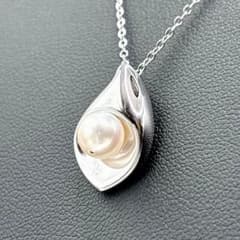 極美品 TASAKI タサキ 本真珠 パール 6.5mm ネックレス シルバー