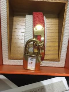 HERMES 腕時計　ケリー　赤ベルトのサムネイル