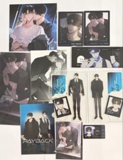 韓国BL payback 台湾版小説　1・2巻　特装版　アクスタ　カード 小説無し◇PAYBACK◇台湾版 小説◇特典セット◇特装版◇アクスタ◇韓国