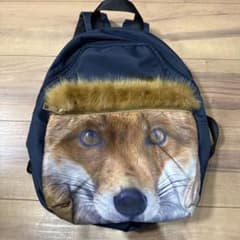 フォックスプリント ファー付き リュック バックパックのサムネイル