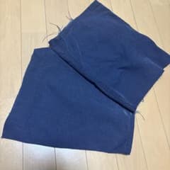 カーハートペインターパンツ　裾余り　ネイビー 無地 ハギレのサムネイル