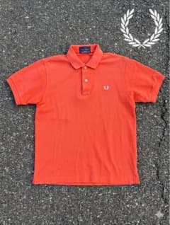 FRED PERRY 半袖ポロシャツ オレンジ Sサイズ - メルカリ