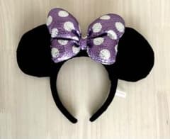 ディズニー カチューシャ ミニー 水玉 紫 ディズニーグッズ TDL TDSのサムネイル