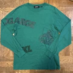 XLARGE グリーン ロゴプリント Tシャツ Sのサムネイル