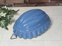 British antique enamel mold for baking.