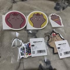 猫元パト スクラッチ ラバーストラップ ステッカーセットのサムネイル