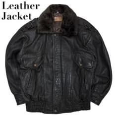 GiVet フライトジャケット G-1レザージャケット 革ジャン 本革 黒 L