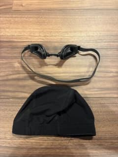SPALDING 水泳用ゴーグルとキャップセット Mサイズのサムネイル