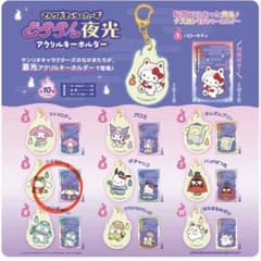 ◎サンリオ　どろろん夜行アクリルキーホルダー　シナモロールのサムネイル