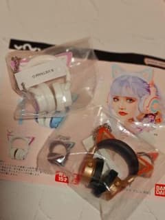 [Set of 2] Cat Ear Headphones Miniature Charm 2 [Sample of Wear Included] Gacha