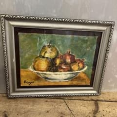 油彩画　フランスドール(人形） 少女 絵画 多色使い　重厚額装 油彩画フランスドール(人形） 少女絵画多色使い重厚額装| Buyee日本
