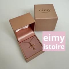 eimyistoire K10 5ダイヤ クロスネックレス 箱付き - メルカリ