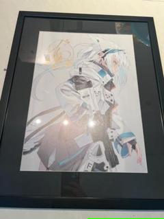 凪白みと直筆サイン版画 フレーム入りイラスト 作品証明書付き 凪白みと直筆サイン版画 フレーム入りイラスト 作品証明書付き