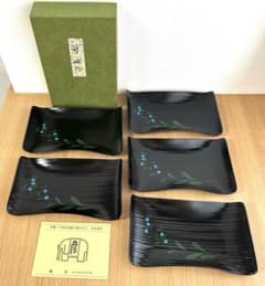 京都老舗漆器店「象彦」の升皿5枚セット 銘々皿 菓子皿 - メルカリ